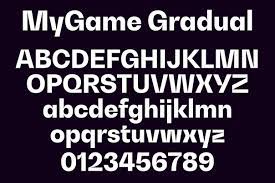 MyGame Gradual Font